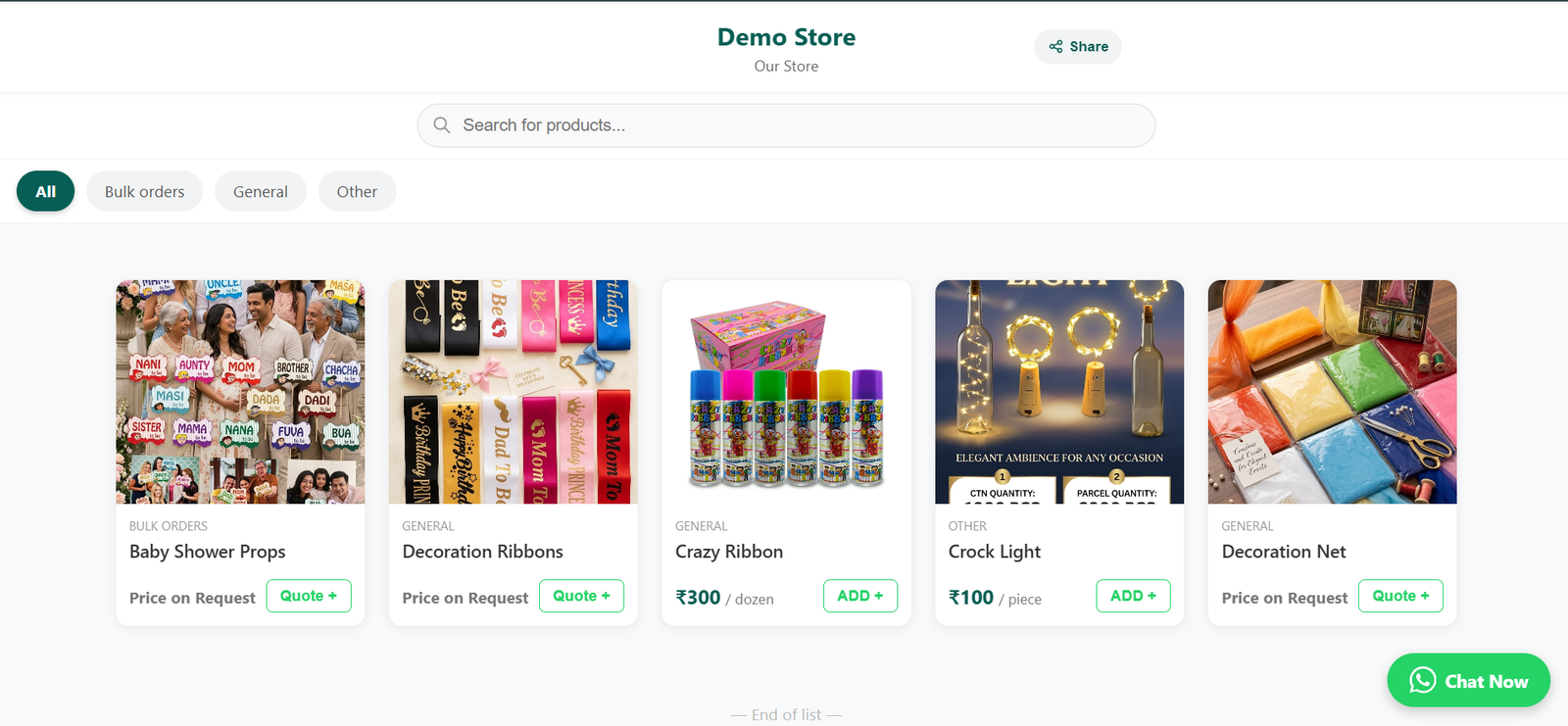 ConvoDash Digital Storefront Preview